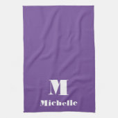MInimal-Individuelle Name, erste Solid-Farbe Geschirrtuch (Vertikal)
