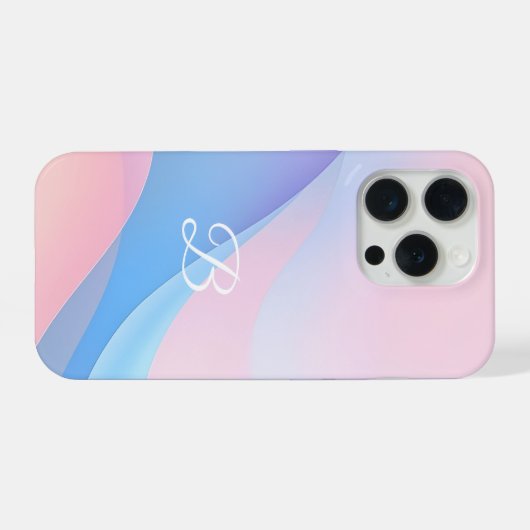 Minimal Initial B Phone Case – Modern Aesthetic De iPhone Hülle (Rückseite (Horizontal))