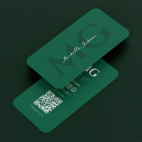 Minimal Initials Beruflich Hunter Green