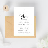 Minimal Invitaciones De Bautizo Para Nina Einladung