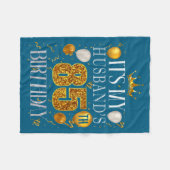 Minimal It's Husband's 85th Birthday Happy Fleecedecke (Vorderseite (Horizontal))