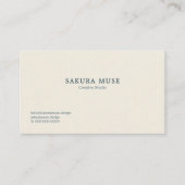 Minimal Japanese Business Card  Visitenkarte (Vorderseite)