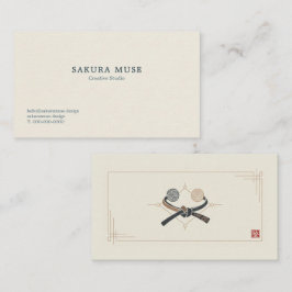 Minimal Japanese Business Card  Visitenkarte