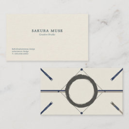 Minimal Japanese Business Card  Visitenkarte