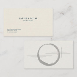 Minimal Japanese Business Card  Visitenkarte