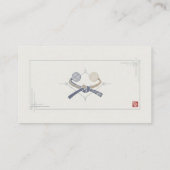 Minimal Japanese Business Card  Visitenkarte (Rückseite)