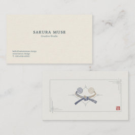 Minimal Japanese Business Card  Visitenkarte