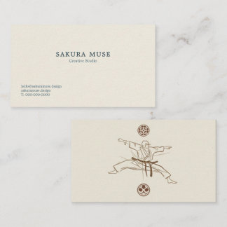 Minimal Japanese Business Card Visitenkarte