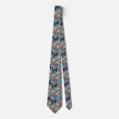 Minimal Japanese Pattern Necktie – Asanoha Wave Krawatte (Vorderseite)
