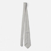Minimal Japanese Pattern Necktie – Seigaiha Design Krawatte (Rückseite)