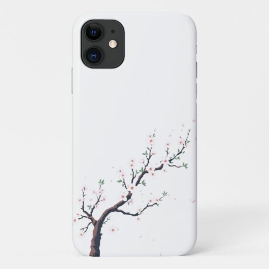 Minimal Japanese Tree Branch Case-Mate iPhone Hülle (Rückseite)
