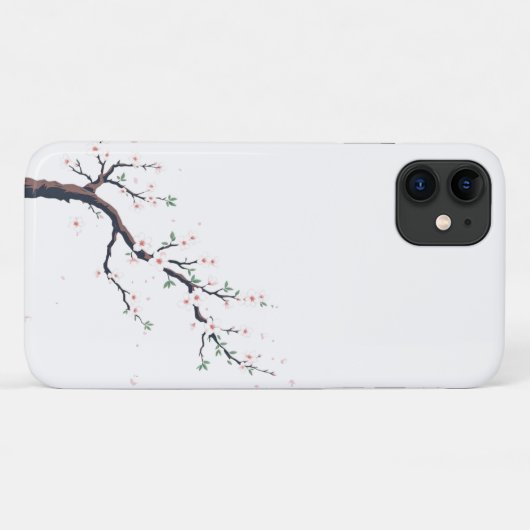 Minimal Japanese Tree Branch Case-Mate iPhone Hülle (Rückseite (Horizontal))