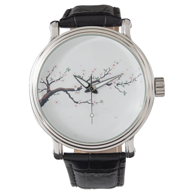 Minimal Japanese Tree Branch eWatch Watch Armbanduhr (Vorderseite)