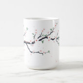 Minimal Japanese Tree Branch Kaffeetasse (Mittel)