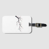 Minimal Japanese Tree Branch Luggage Tag Gepäckanhänger (Vorderseite (Horizontal))