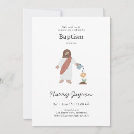 Minimal Jesus Baptism  Einladung