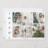 Minimal JOYFUL Foto Collage Weihnachten (Vorderseite)