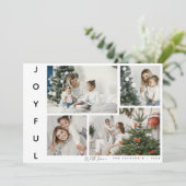 Minimal JOYFUL Foto Collage Weihnachten (Stehend Vorderseite)