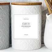 Minimal Kitchen Pantry Jar Labels