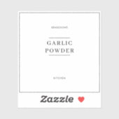 Minimal Kitchen Pantry Jar Labels (Blatt)