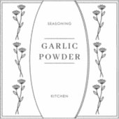 Minimal Kitchen Seasoning Pantry Jar Label (Vorderseite)