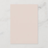 Minimal klassischer, moderner QR Code Hochzeitsdet Begleitkarte (Rückseite)