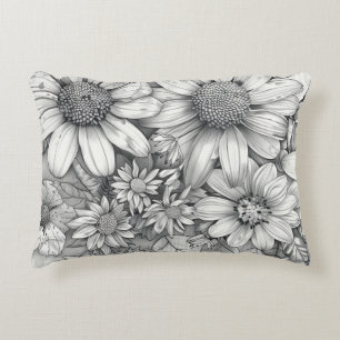 "Minimal kühl - Motivierend Schwarz-Weiß-Zitat P Dekokissen