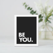 Minimal | Kühl sein Sie selbst Postkarte (Stehend Vorderseite)