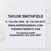 Minimal kühne Moderne Trendy Weinetikett (Einzelnes Label)