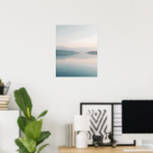 Minimal Lake Reflection Wall Art Poster (Heimbüro)