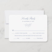 Minimal Laurel Wedding RSVP Response Card K310 (Vorderseite)