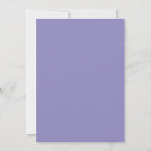 Minimal Lavender Silver Simple Wedding Einladung (Rückseite)