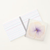 Minimal Lavender Watercolor Flower Spiral Notizblock (Innenseite)