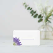 Minimal Lavender Wedding Tischnummer Platzkarte (Stehend Vorderseite)