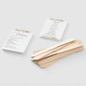 Minimal Leaf Boho Floral Wedding Fächer (Non-assembled)