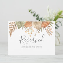 Minimal Leaf Boho Floral Wedding vorbehaltenes Zei