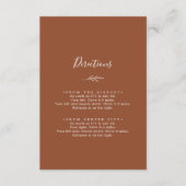 Minimal Leaf Terracotta Richtung Begleitkarte (Vorderseite)