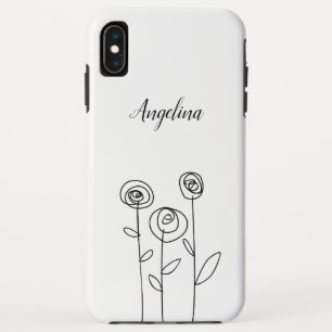 Minimal leicht Zeichnend Blume Case-Mate iPhone Hülle