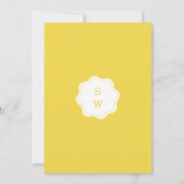 Minimal Lemon Amalfi Coast 5x7 Wedding Menu Card Einladung (Rückseite)