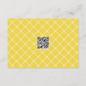 Minimal Lemon Amalfi Coast QR Code Wedding RSVP Begleitkarte (Rückseite)