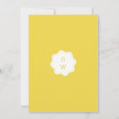 Minimal Lemon Amalfi Coast Wedding Itinerary Card Einladung (Rückseite)