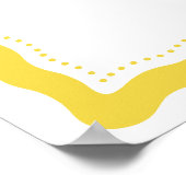 Minimal Lemon Amalfi Coast Wedding Welcome Sign Poster (Ecke)