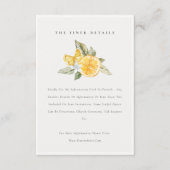 Minimal Lemon Botanical Boho Hochzeiten Details Begleitkarte (Vorderseite)