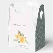 Minimal Lemon Foliage Boho Foliage Brautparty Geschenkschachtel (Geöffnet)
