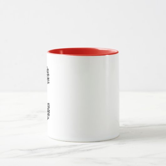 Minimal Letter C Typography Mug Tasse (Zentrum)