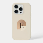 Minimal Letter E Phone Case – Aesthetic Monogram D iPhone Hülle (Rückseite)