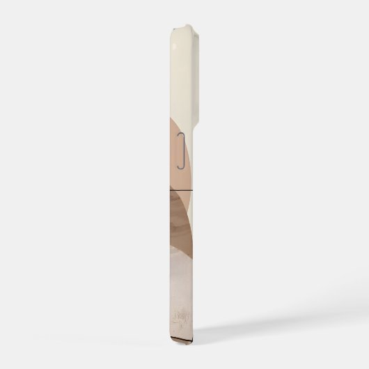 Minimal Letter F Phone Case – Calm Aesthetic Desig iPhone Hülle (Rechte Seite)