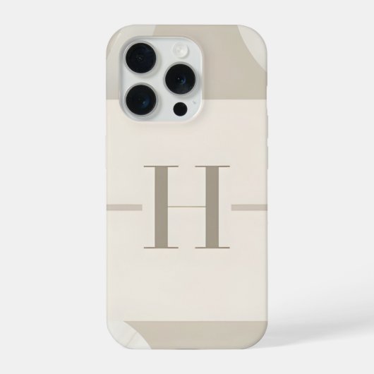 Minimal Letter H Phone Case iPhone Hülle (Rückseite)