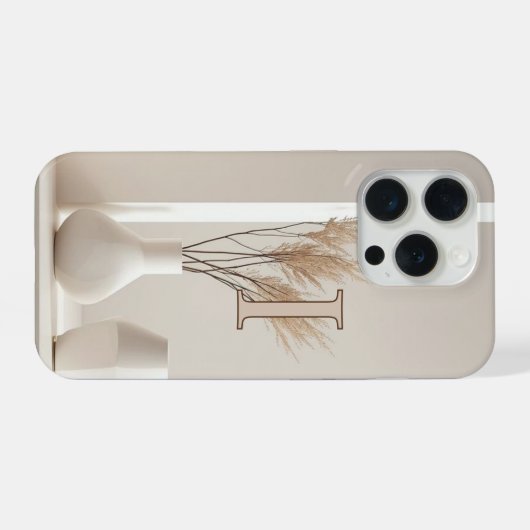 Minimal Letter I Phone Case – Aesthetic Monogram A iPhone Hülle (Rückseite (Horizontal))