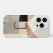 Minimal Letter J Phone Case – Calm Aesthetic Desig iPhone Hülle (Rückseite (Horizontal))